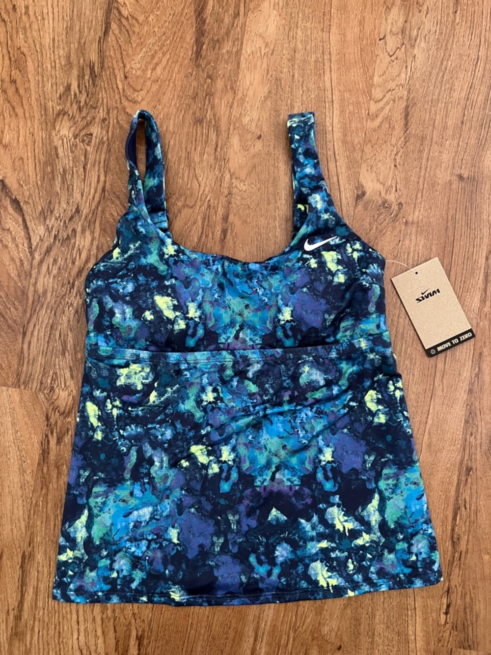 NWT Nike Swim Earth Dye Tankini Top